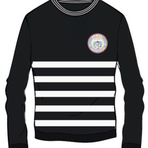 Black N White Stripped  Cardigan