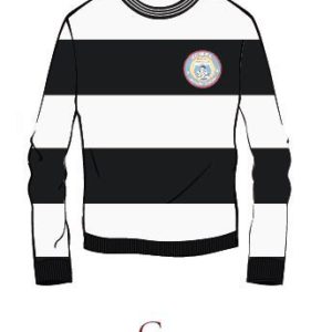 White N Black Stripped Cardigan